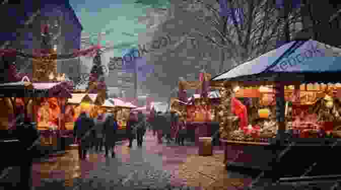 A Bustling Christmas Market Filled With Wooden Stalls, Twinkling Lights, And Festive Decorations. Vienna Winter Happiness: Christmas Markets New Years Eve Ball Season