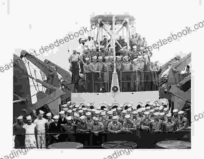 A Group Of Sailors Laughing And Joking On The Deck Of A Ship. A Slice Of Life At Sea: British Merchant Navy
