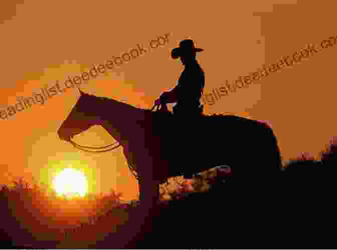A Lone Cowboy Silhouetted Against A Golden Sunset, Representing The Enduring Spirit Of The American West Country Colors: When The Cowboy Doesn T Ride Away