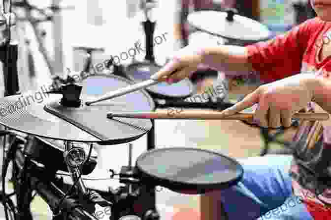 A Professional Drummer Playing A Drum Set With Great Technique Drive The Drum Set Method 1