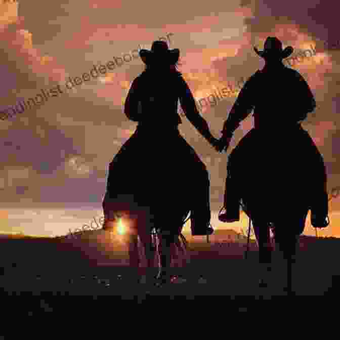 A Silhouette Of A Couple Riding Horseback Through A Golden Sunset, Symbolizing The Forbidden Love Between Anya And Chance Claimed By The Cowboy (Sons Of Chance 3)