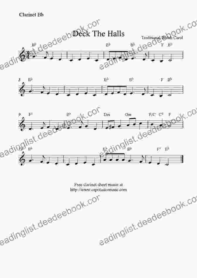 Deck The Halls Sheet Music For Clarinet Christmas Carols For Clarinet: Easy Songs