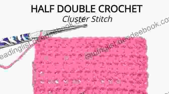 Diagram Illustrating Half Double Crochet Cluster Technique Crochet Pillows: Cables Clusters Stripes (Tiger Road Crafts)