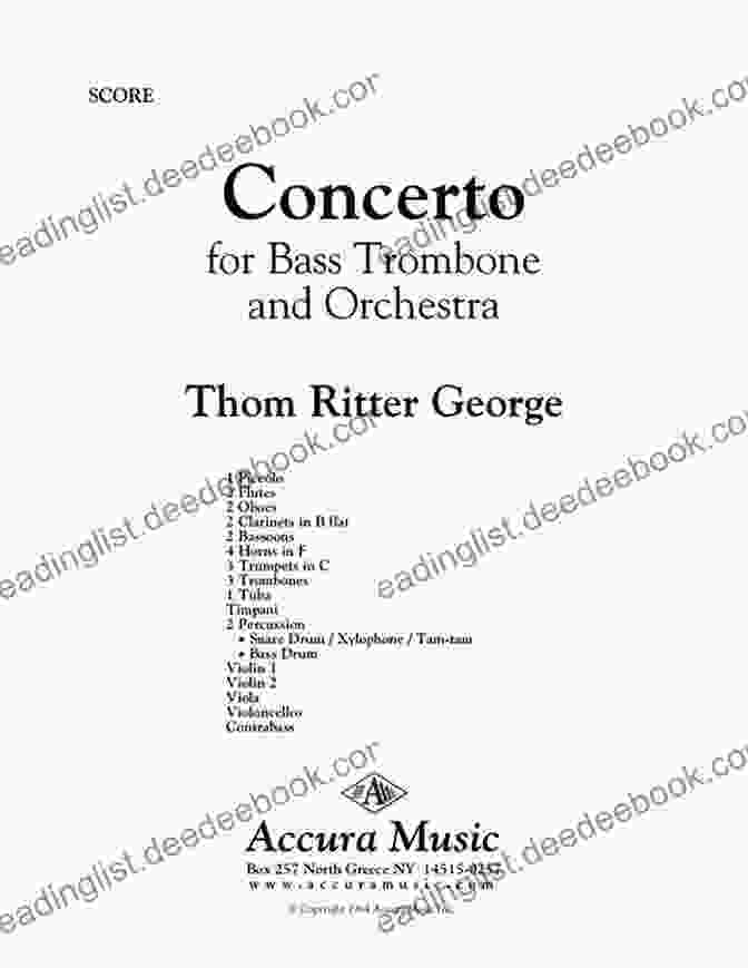 Etude 6: Andante From Orchestral Excerpts For Bass Trombone By Emory Remington 11 Orchestral Etudes For Bass Trombone