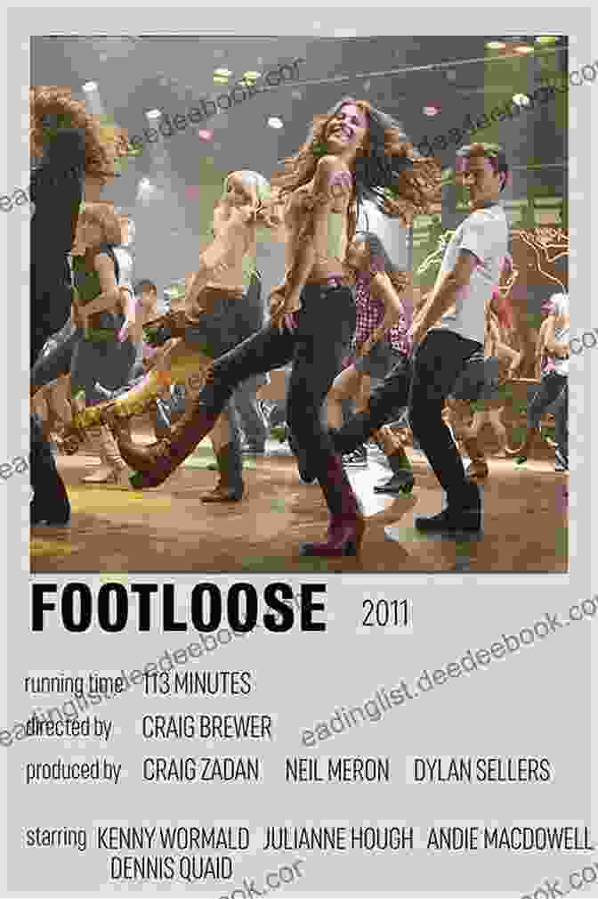 Grant Goddard Standing Beside The Promotional Poster For Footloose Footloose Grant Goddard