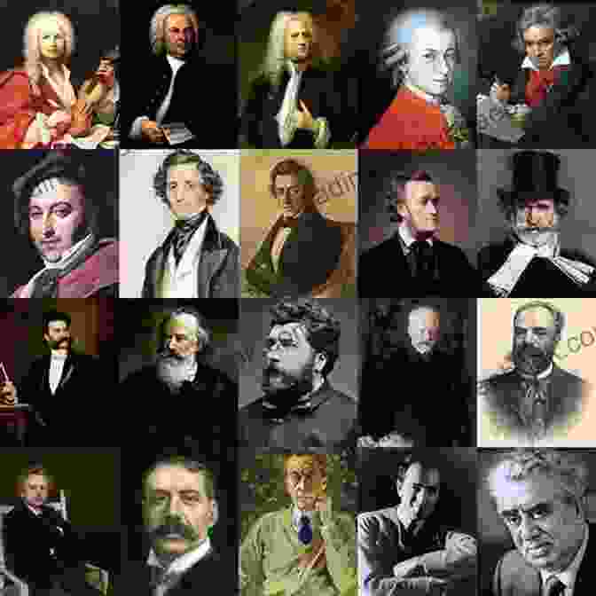 Group Portrait Of Various Classical Composers Easy Classical Viola Cello Duets: Featuring Music Of Bach Mozart Beethoven Strauss And Other Composers