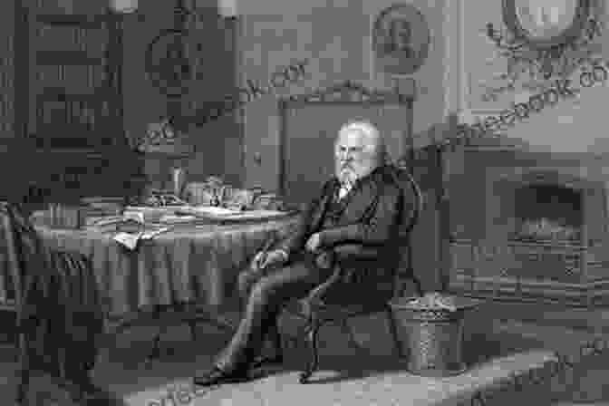 Henry Wadsworth Longfellow In His Study The Complete Poetical Works Of Henry Wadsworth Longfellow