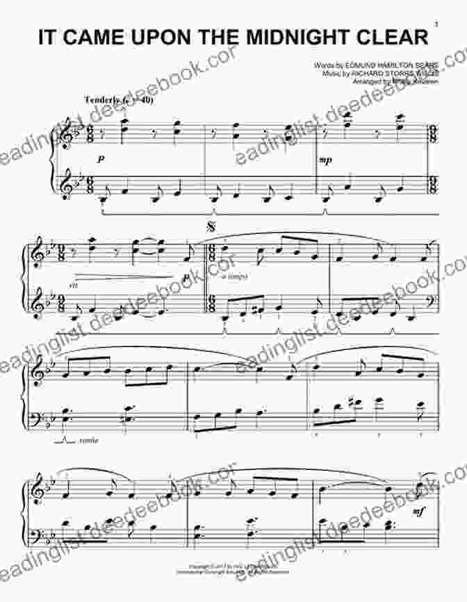 It Came Upon The Midnight Clear Sheet Music For Advanced Piano Christmas Carols For Piano: Easy Songs
