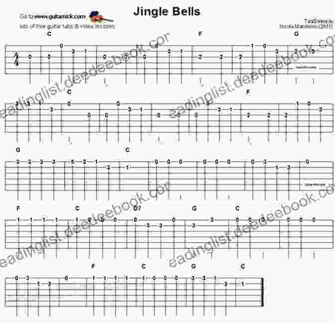 Jingle Bells Guitar Tabs For Beginners The Easiest Holiday Songs Ever For Guitar