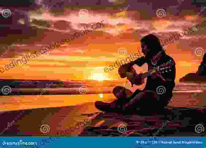 Junior, A Young Island Musician, Strumming His Guitar On A Beach At Sunset Junior Makes The Gig An Island Music Tale