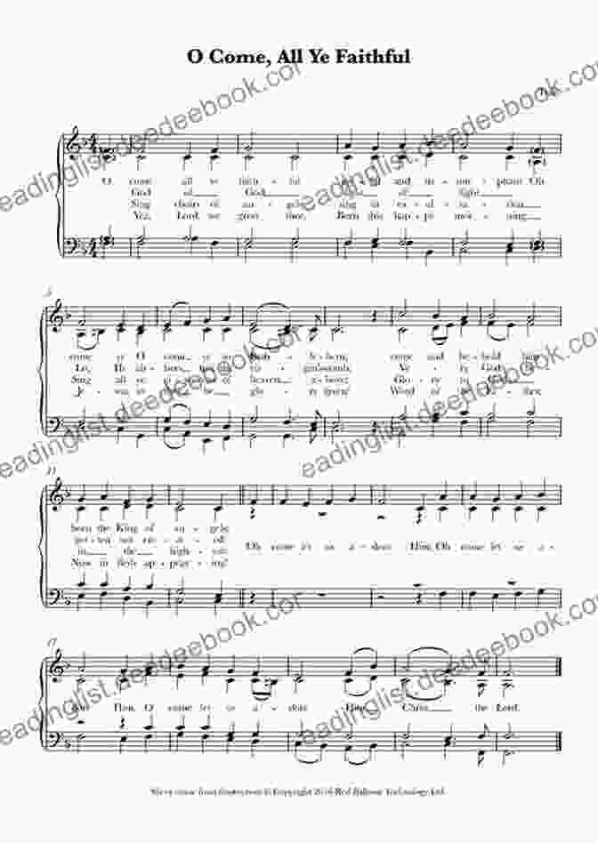 O Come, All Ye Faithful Sheet Music For Intermediate Piano Christmas Carols For Piano: Easy Songs