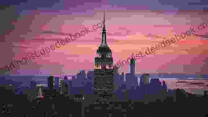 Panoramic View Of The New York City Skyline At Sunset, With Iconic Landmarks Such As The Empire State Building And The Statue Of Liberty Eat Free Live Rent Free In New York