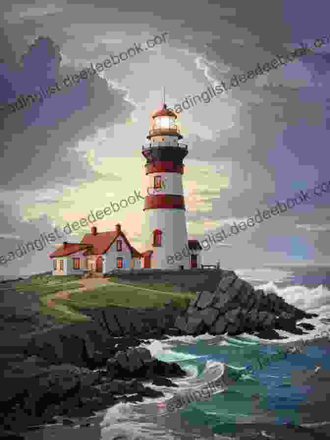 Picturesque Lighthouse Standing Tall Against The Backdrop Of The Tranquil Maine Coastline, A Serene Autumn Escape Maine Coast Autumn
