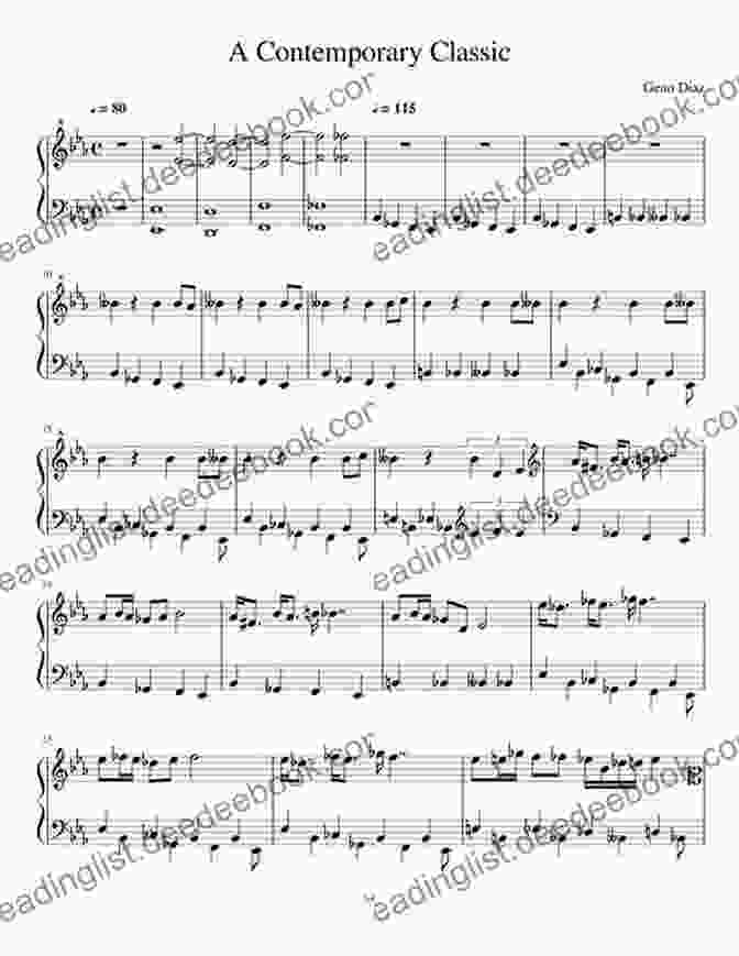 Sheet Music Of A Contemporary Piano Piece At The Piano With Scarlatti: For Intermediate To Late Intermediate Piano