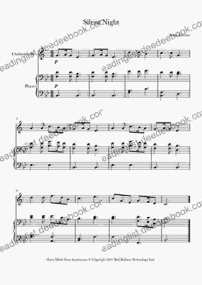 Silent Night Sheet Music For Clarinet Christmas Carols For Clarinet: Easy Songs