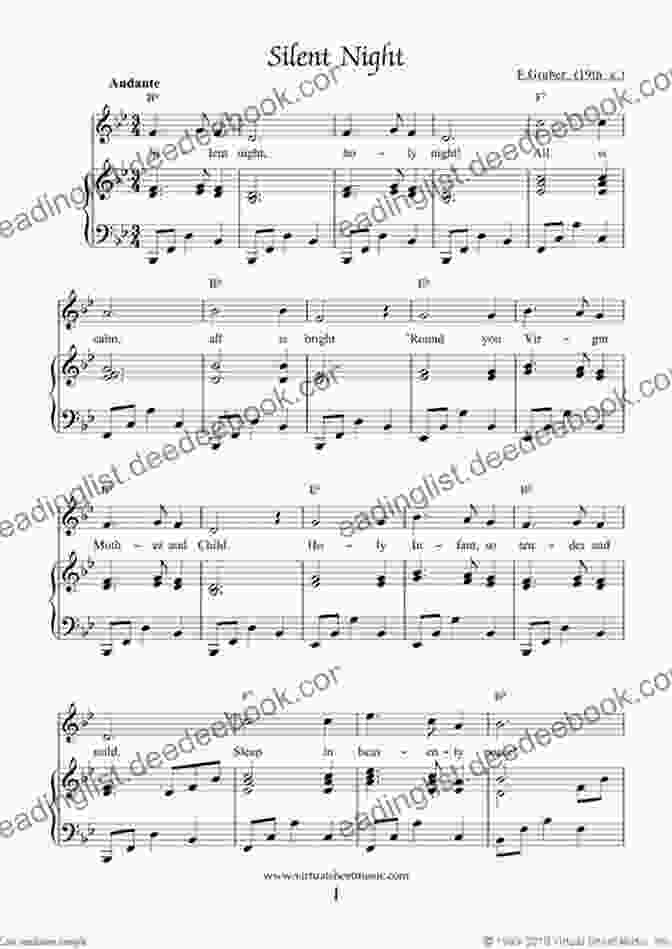 Silent Night Sheet Music For Easy Piano Christmas Carols For Piano: Easy Songs