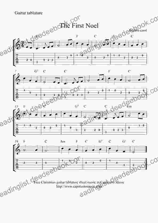 The First Noel Guitar Tabs For Beginners The Easiest Holiday Songs Ever For Guitar