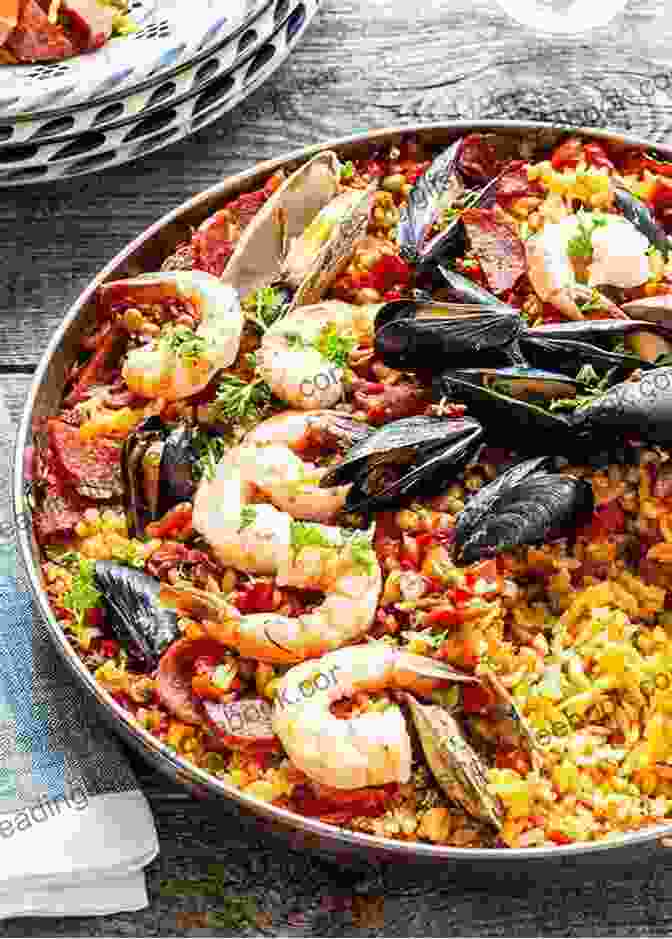 Traditional Paella, A Spanish Delicacy, Showcasing Its Vibrant Colors, Fresh Seafood, And Aromatic Spices Barcelona Travel Guide (Unanchor) FC Barcelona: More Than A Club (A 1 Day Experience)