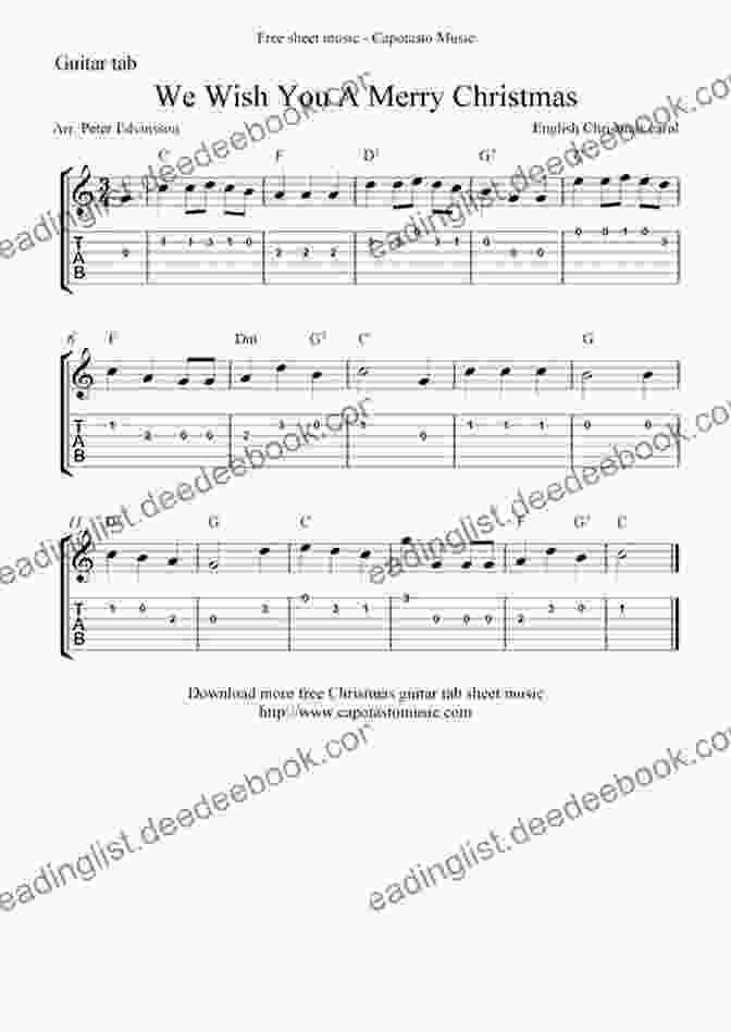 We Wish You A Merry Christmas Guitar Tabs For Beginners The Easiest Holiday Songs Ever For Guitar