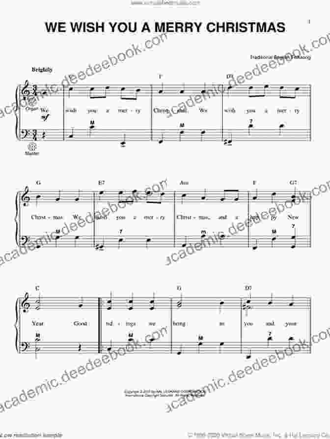 We Wish You A Merry Christmas Sheet Music For Beginners Christmas Carols For Piano: Easy Songs