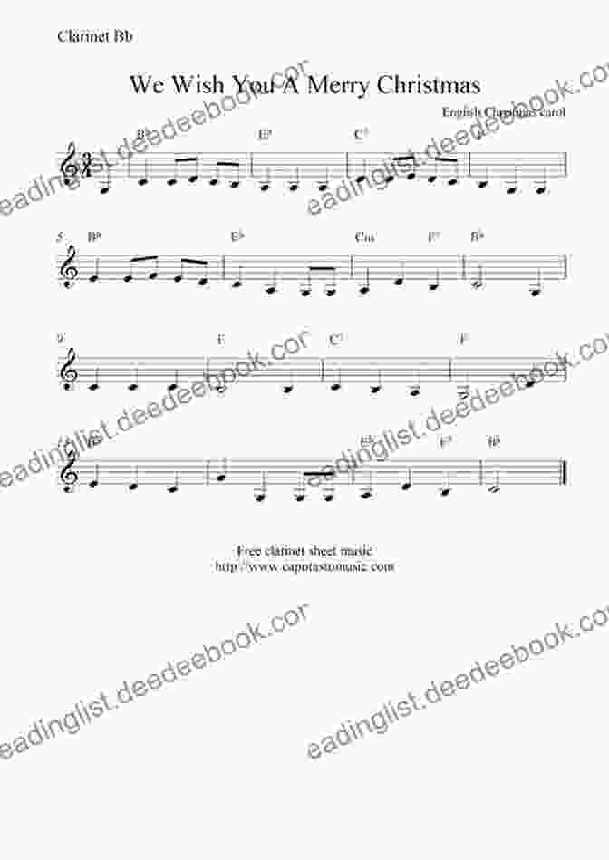 We Wish You A Merry Christmas Sheet Music For Clarinet Christmas Carols For Clarinet: Easy Songs