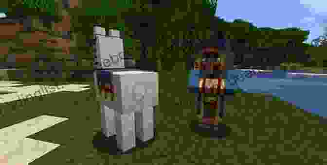 Winston The Wandering Trader Standing In Front Of A Lush Forest In Minecraft The Ballad Of Winston The Wandering Trader 8: (an Unofficial Minecraft Series)