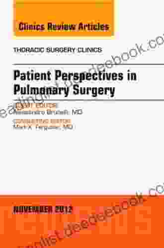 Patient Perspectives In Pulmonary Surgery An Issue Of Thoracic Surgery Clinics (The Clinics: Surgery)